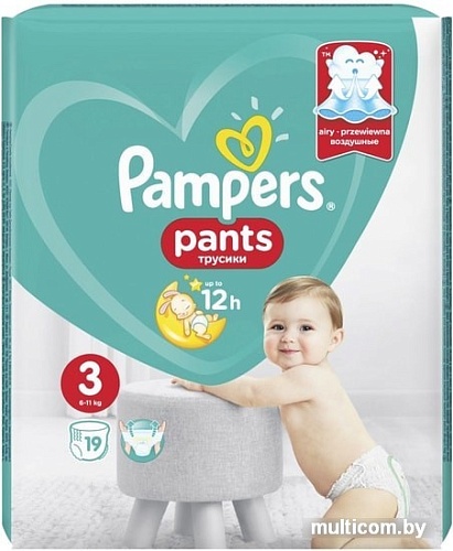 Трусики-подгузники Pampers Pants 3 Midi (19 шт)