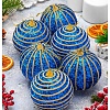 Елочная игрушка Elan Gallery Полоски 970099 (6 шт, синий)