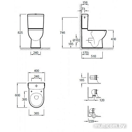 Унитаз Jacob Delafon Odeon Up [18558W-00]