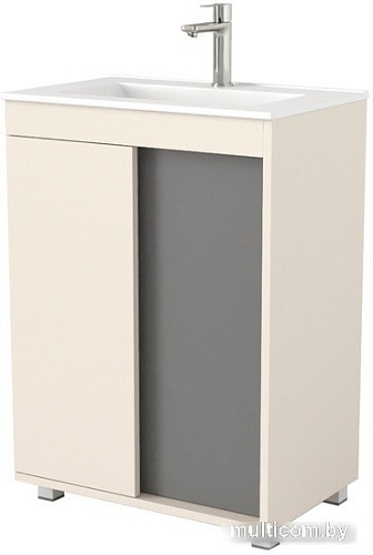 Дабер Тумба под умывальник 013 WeltWasser Deilbach 7517-60 Т13.6W.0.19 (бежевый/серый)