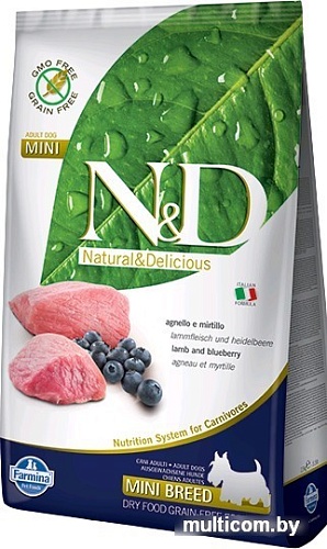 Корм для собак Farmina N&D Dog Lamb & Blueberry Adult Mini 0.8 кг