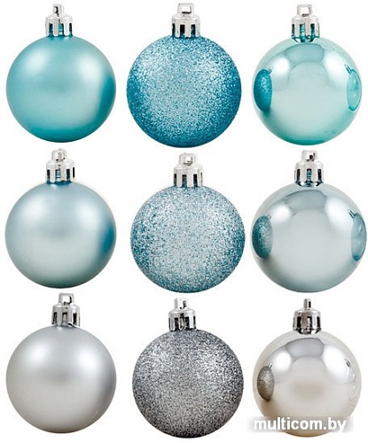 Елочные игрушки Волшебная страна Иней 9 шт