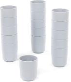 Набор стаканов для воды и напитков Полесье №3 74000 (16 шт, дымчатый)