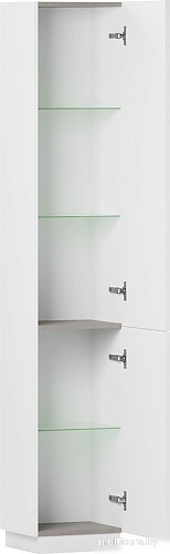 Belux Шкаф-пенал Базель П 35 (18, белый матовый)