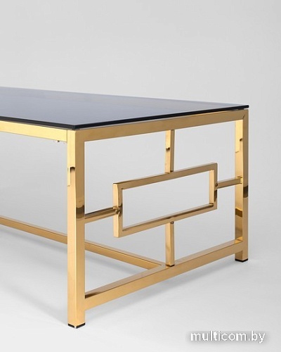 Журнальный столик Stool Group Бруклин 120x60 ECT-013-TG-SK (стекло Smoke/сталь золото)
