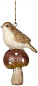 Елочная игрушка Goodwill Xmas 2023 Птица на грибе MC 37034