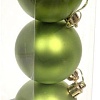Елочная игрушка Серпантин Матовый шар 6 см 3 шт (салатовый) 201-1292