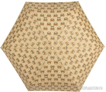 Зонт Moschino 8067-SuperminiD Brush Bear Allover Dark Beige