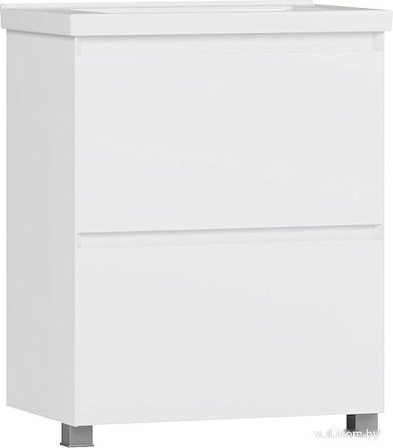 Belux Тумба под умывальник Киото Н 70-02 (1, белый глянцевый)