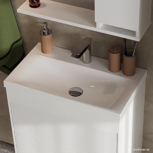 Belux Тумба под умывальник Порто Н 60-02 (1, белый глянцевый)