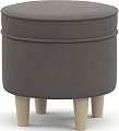 Пуфик Нижегородмебель Лора ТП 331 (ультра стоун серо-коричневый)