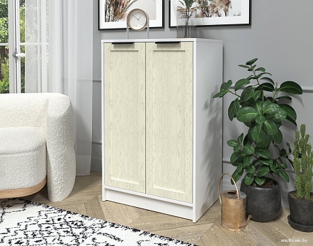 Тумба Интерлиния Концепт Тренд КТ-Т64 (белый платинум/дуб снежный)