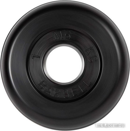 MB Barbell Стандарт 31 мм (1x1 кг, черный)