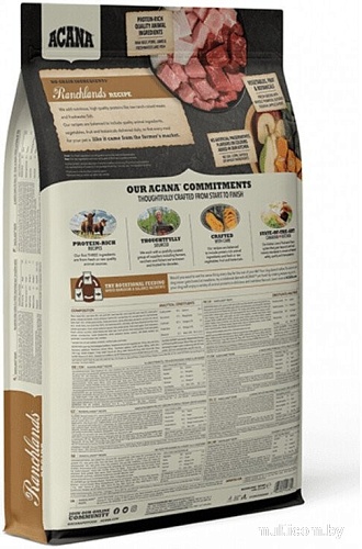 Сухой корм для собак Acana Ranchlands беззерновой корм для собак всех пород и возрастов (говядина, ягненок, свинина) 11.4 кг