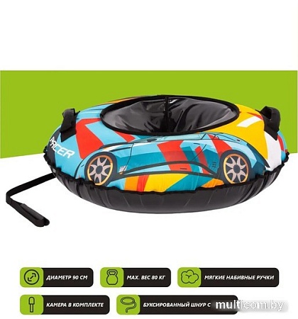 Тюбинг Snowstorm BZ-90 Racer W112871 (90см, желтый/черный)