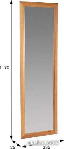 Зеркало Мебелик Селена 1 (светло-коричневый)