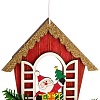 Елочная игрушка Волшебная страна Санта в окне SYMZPA-4423152