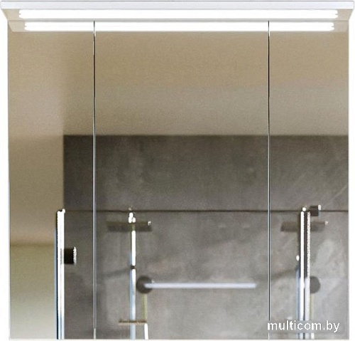 Бриклаер Шкаф с зеркалом Кристалл 75 (белый)