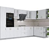 Готовая кухня Интерлиния Мила Крафт 1.88x3.4 правая (дуб снежный)