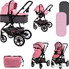 Универсальная коляска Lorelli Lora 2021 (3 в 1, candy pink)