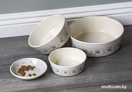Миска TarHong Medallion Paw PDR5067PBMC (бежевый с лапками)