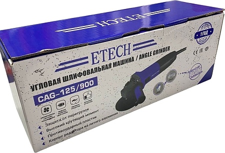 Угловая шлифмашина ETECH CAG-125/900