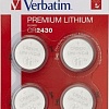 Батарейки Verbatim CR2430 Verbatim литиевая блистер 4 шт. 49534