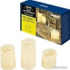 Новогодняя свеча Uniel ULD-F060 WARM WHITE CANDLE SET3 UL-00008593