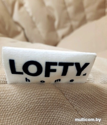 Кресло-мешок LoftyHome Энджой XL (велюр, бежевый)