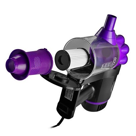 Пылесос Ginzzu VS115 (черный/фиолетовый)