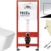 Унитаз подвесной Saniteco KW-9004W + TECE Kit 9400412
