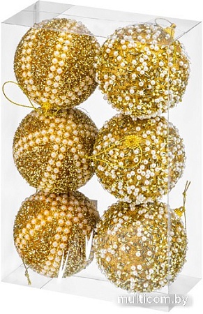 Елочная игрушка Elan Gallery Жемчужины на золотом 970106
