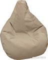 Кресло-мешок LoftyHome Груша L (велюр, капучино)