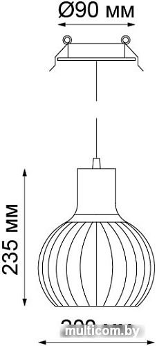 Подвесная люстра Novotech Zelle 370426