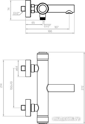 Смеситель Laveo Volumo BAV 010D