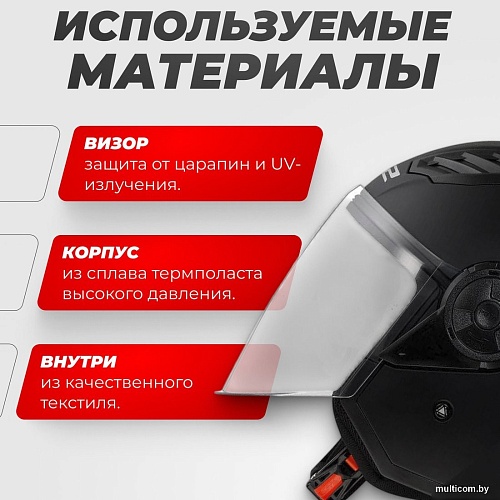 LS2 OF616 Airflow 2 Solid (S, черный матовый)