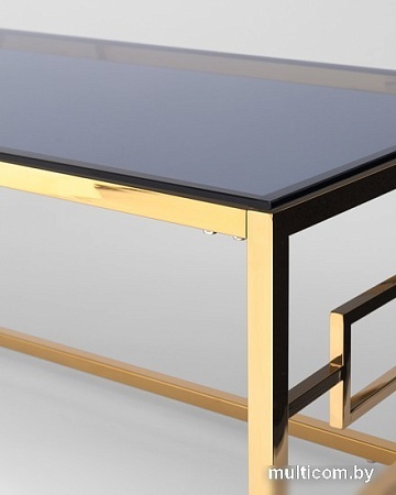 Журнальный столик Stool Group Бруклин 120x60 ECT-013-TG-SK (стекло Smoke/сталь золото)
