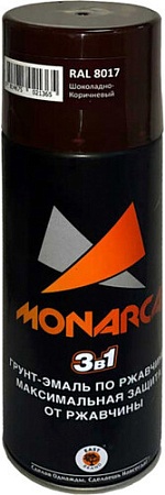 Грунт-эмаль Monarca По ржавчине 3 в 1 RAL 8017 0.52 л (шоколадно-коричневый)