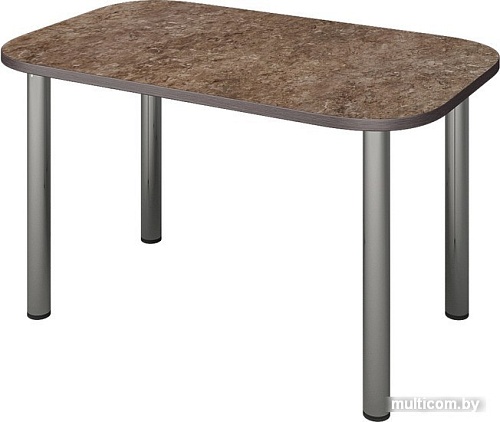 Кухонный стол Senira Р-001-02 (аламбра темная/хром)