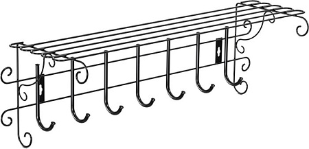Набор крючков для одежды Sheffilton Грация 790 785652 (черный/черный)