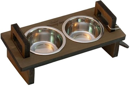 Миски на подставке Чешир Царь 200 мл (коричневый)