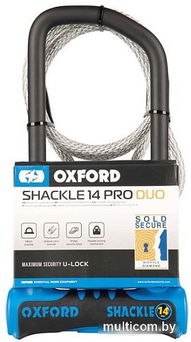 U-образный велосипедный замок Oxford Shackle14 Pro Duo U-Lock LK323