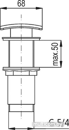 Донный клапан Armatura 660-454-00