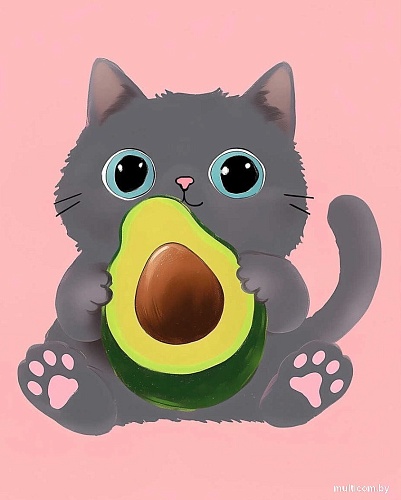 Алмазная мозаика Феникс+ Кот и авокадо 70835