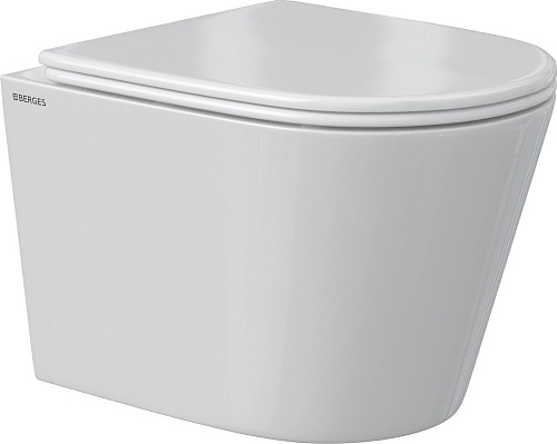Унитаз подвесной Berges Wasserhaus Vita Rimless 043375 (с сиденьем)