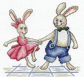 Набор для вышивания Сделай своими руками Зайки. Рок-н-ролл З-40С