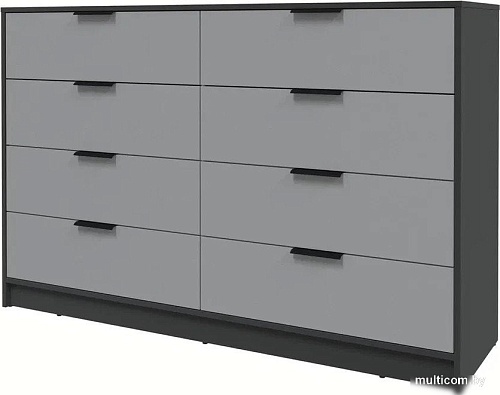 Комод Интерлиния Концепт КТ-К157 (серебро/антрацит)