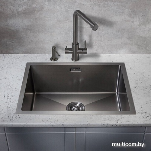 Кухонная мойка Milacio Denia 58 Steel MC.77459 (вороненая сталь)