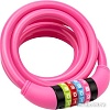Тросовый велозамок Rexant 79-0214 150 см (розовый)