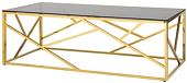 Журнальный столик Stool Group Арт Деко 120x60 ECT-015-TG-SK (стекло Smoke/сталь золото)
